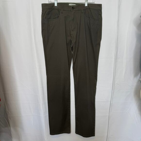 Vince Stretch Twill 5-Pocket Slim Straight 34 Charcoal Gray - Picture 2 of 9
